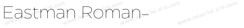 Eastman Roman字体转换